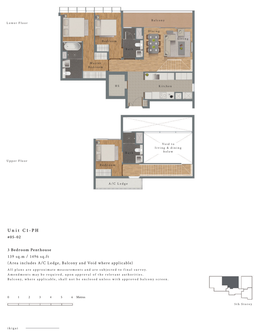 3-Bedroom Penthouse · Type C1-PH