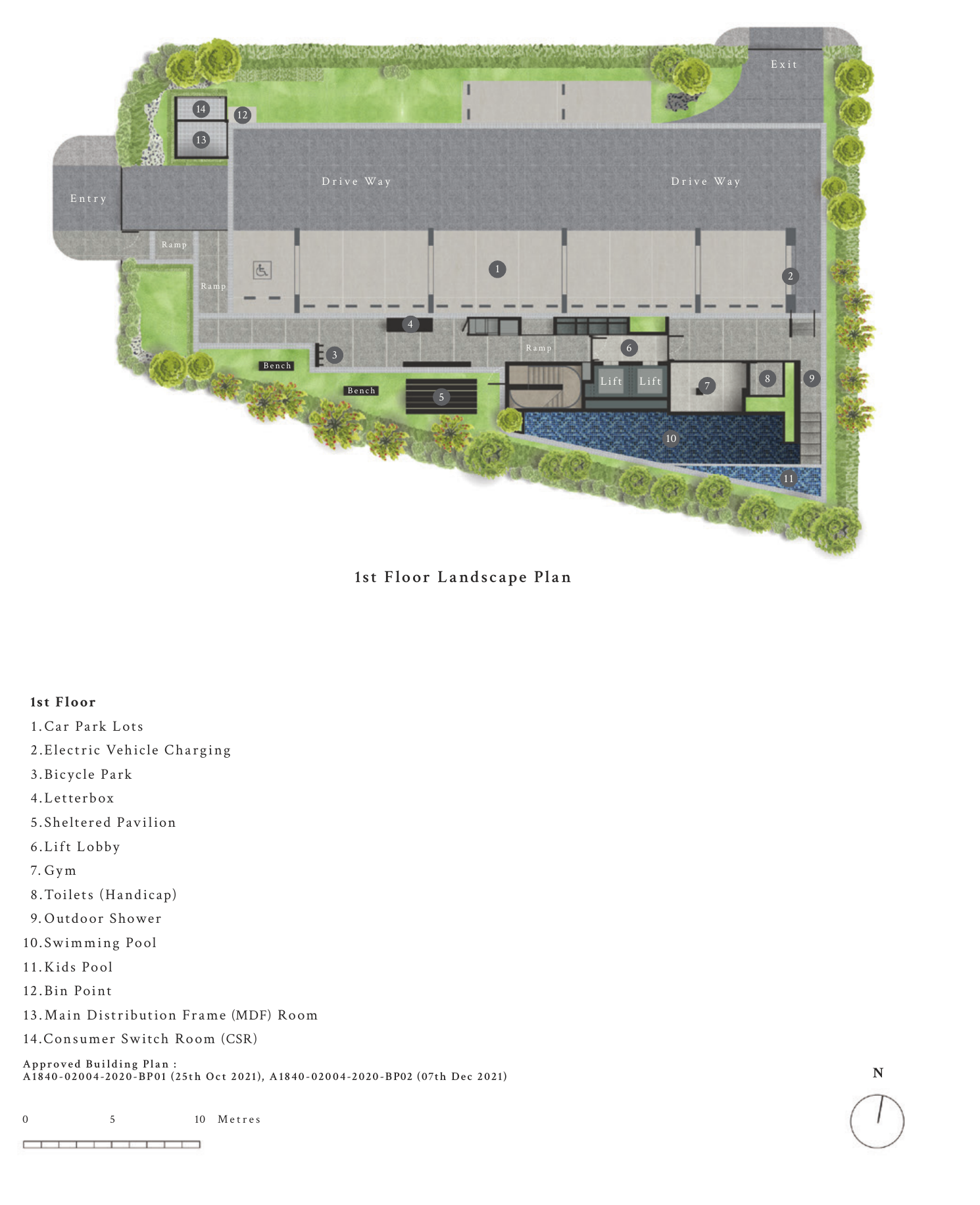1st storey site plan